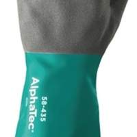 ANSELL chemical gloves AlphaTec 58-435, size 9 green/anthracite, 12 pairs